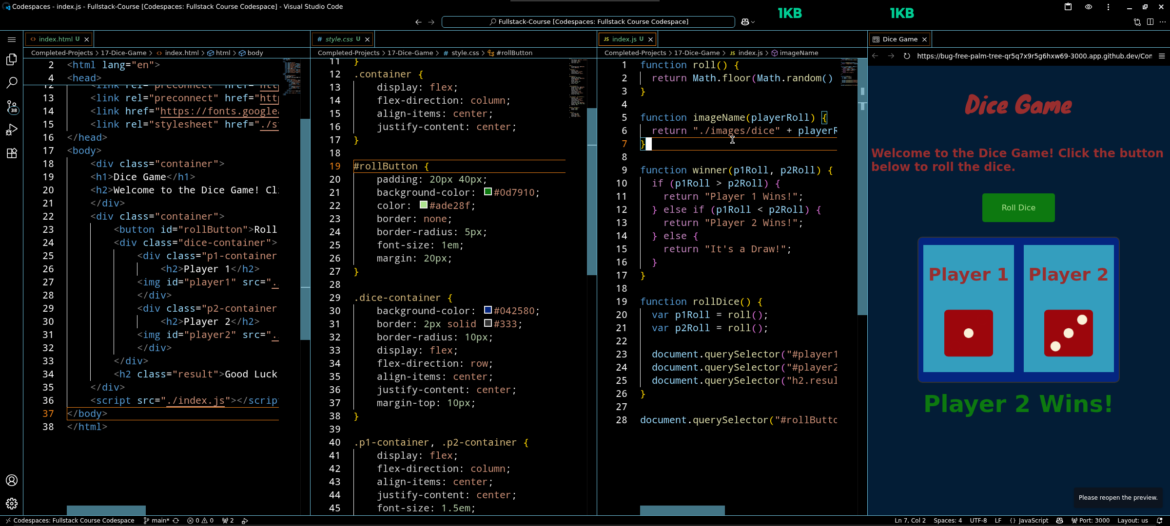 Preview of Dice Game